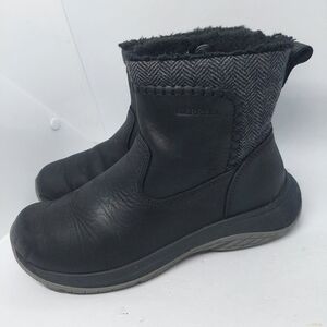 Merrell Encore Ice Boots Zip Black Outdoor Winter Casual Shoes Womens Size 6.5
